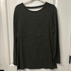 LOFT Green Long Sleeve Relaxed Blouse